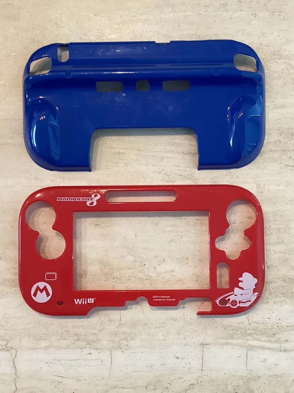 Nintendo Mario Kart 8 Wii U GamePad Protector Red Blue Case Hori 2014 Vintage